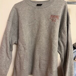 Jordan 84 Women’s  Gray Crewneck Sweatshirt